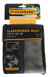 TravelSafe Sleepingbag Inlet Cotton 2 pers. ENVELOPE