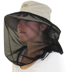 TravelSafe Mosquito Sun Hat, afneembaar net, UV-bescherming