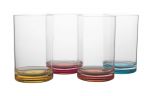 Gimex Colour Line Waterglas Rainbow 320 ml 4 Stuks